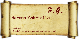 Harcsa Gabriella névjegykártya