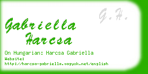 gabriella harcsa business card